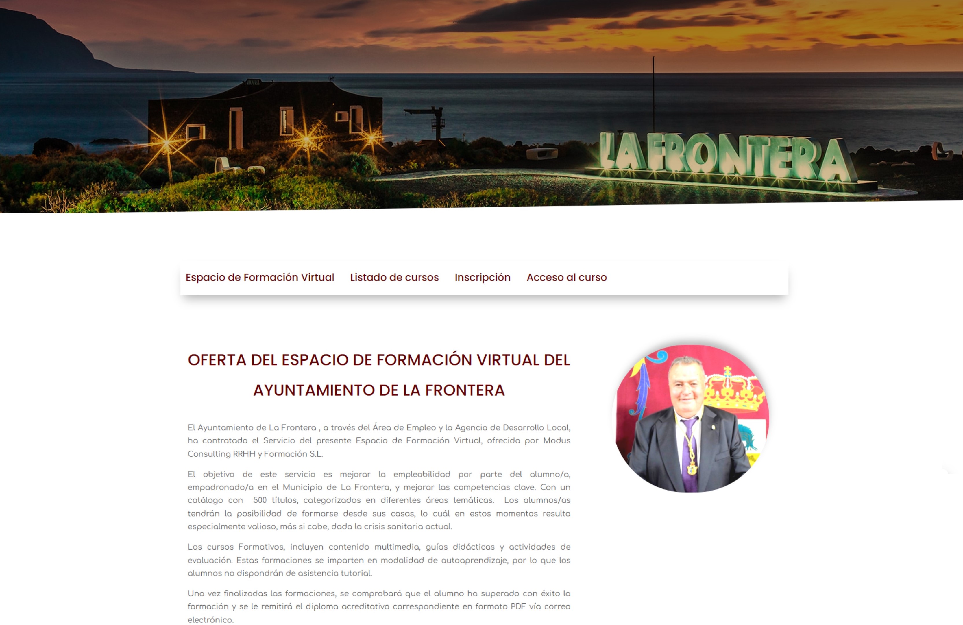 El Ayuntamiento de La Frontera hace balance de la participación en la plataforma educativa 