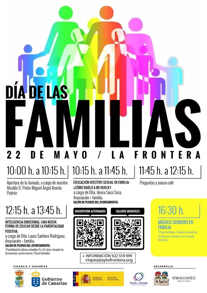 El Ayuntamiento de La Frontera organiza este domingo 22 de mayo una Jornada de Infancia y Familia