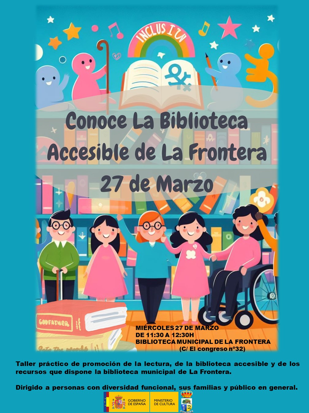 La biblioteca de La Frontera ofrece un taller de Promoción de la lectura y Recursos de la Biblioteca Accesible