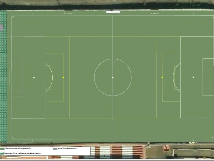 El Ayuntamiento de La Frontera aprueba el proyecto para renovar el césped artificial y la red de riego del campo de fútbol municipal